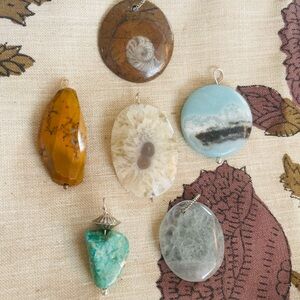 Natural Stone Pendant lot